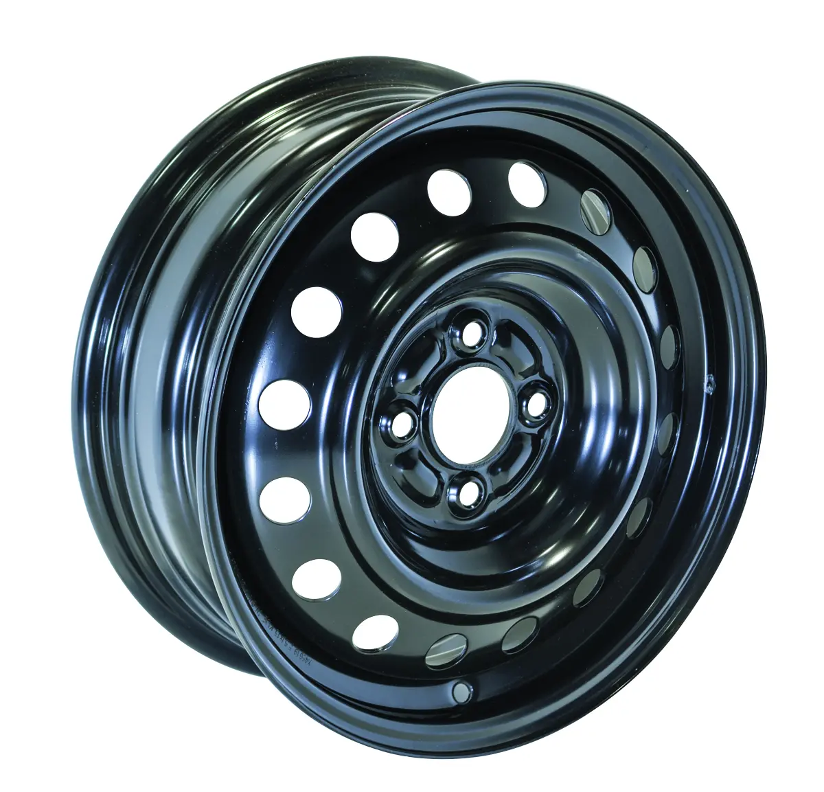 15X5.5 Rtx  Steel Wheels  X45619 -  Black , With 4X100 Bolt Pattern 40 Offset 60.1 Hubbore Fornissan Kicks 1