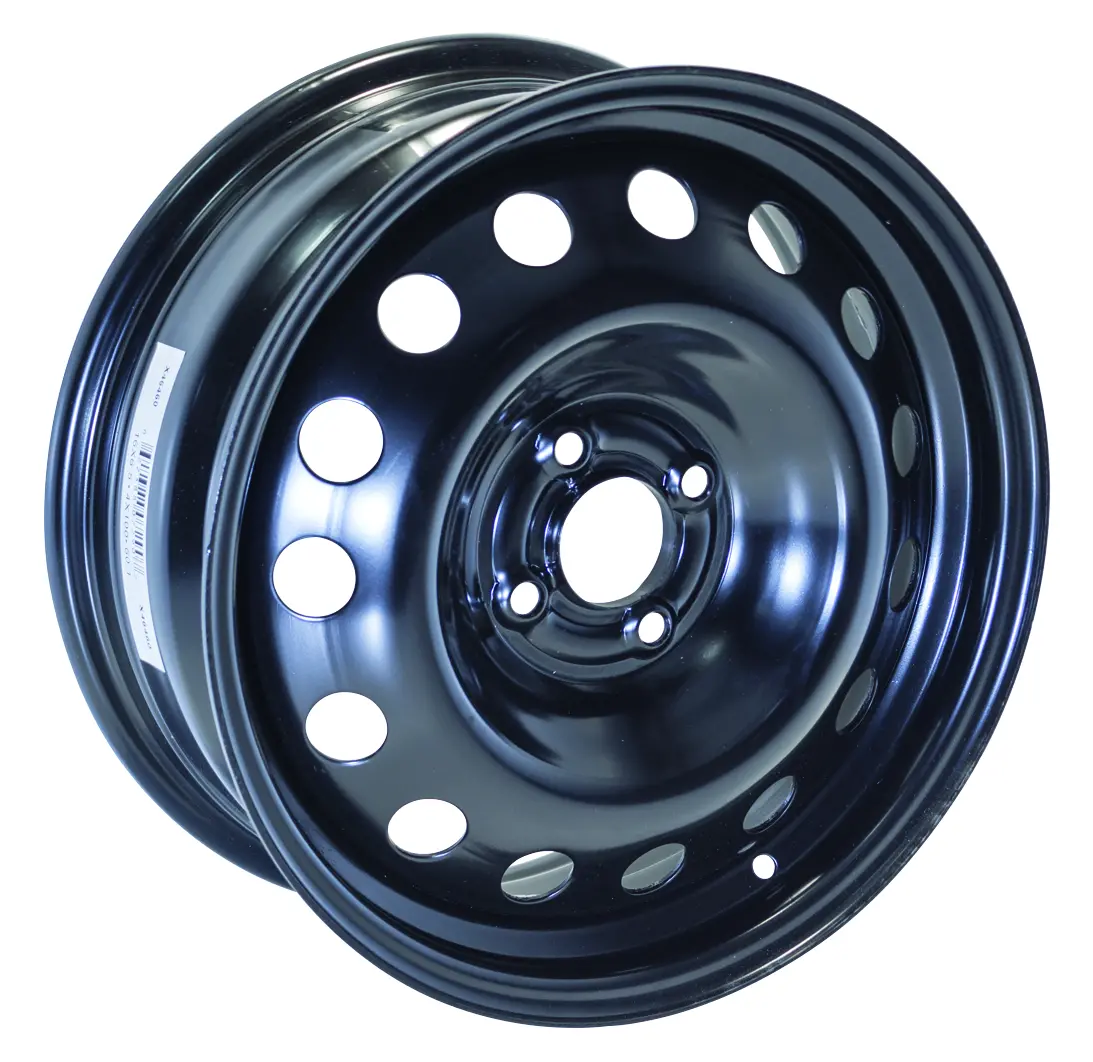 16X6.5 Rtx  Steel Wheels  X46460 -  Black , With 4X100 Bolt Pattern 42 Offset 60.1 Hubbore Nissan Versa 1