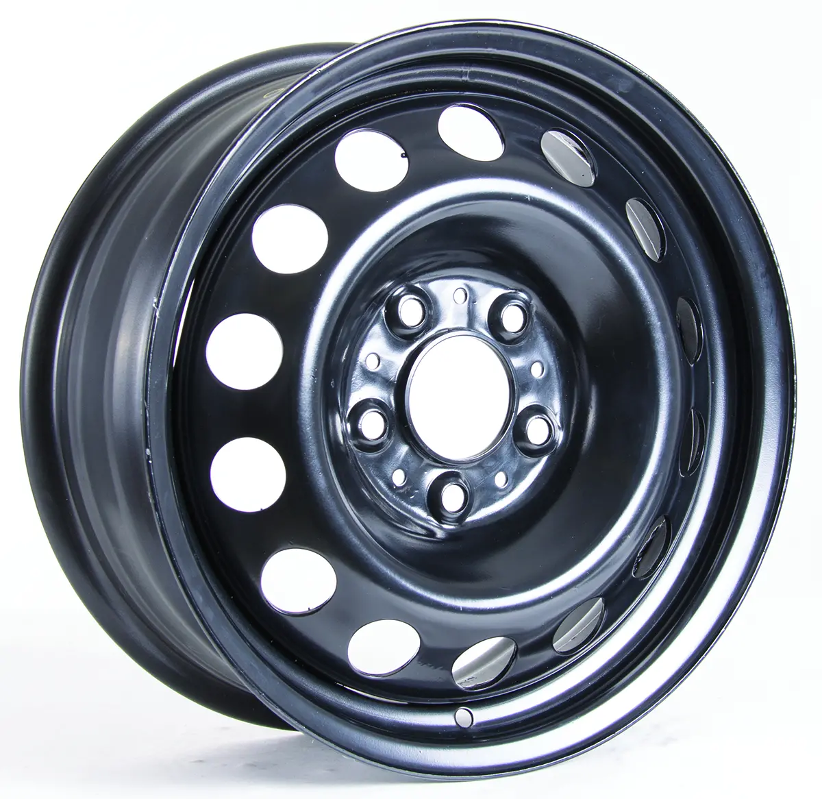 RTX X46520 16x6.5 Black Steel Wheels — 5x120 Bolt Pattern, 45mm Offset, 72.6mm Hub Bore for 2002–2006 BMW 325xi