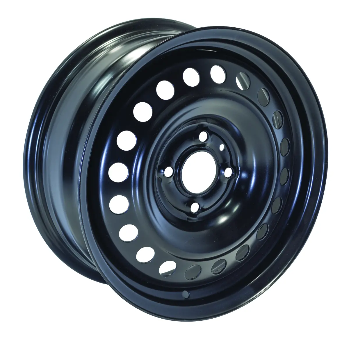 16X6.5 Rtx  Steel Wheels  X46646 -  Black , With 4X108 Bolt Pattern 47 Offset 63.4 Hubbore Ford Focus 1