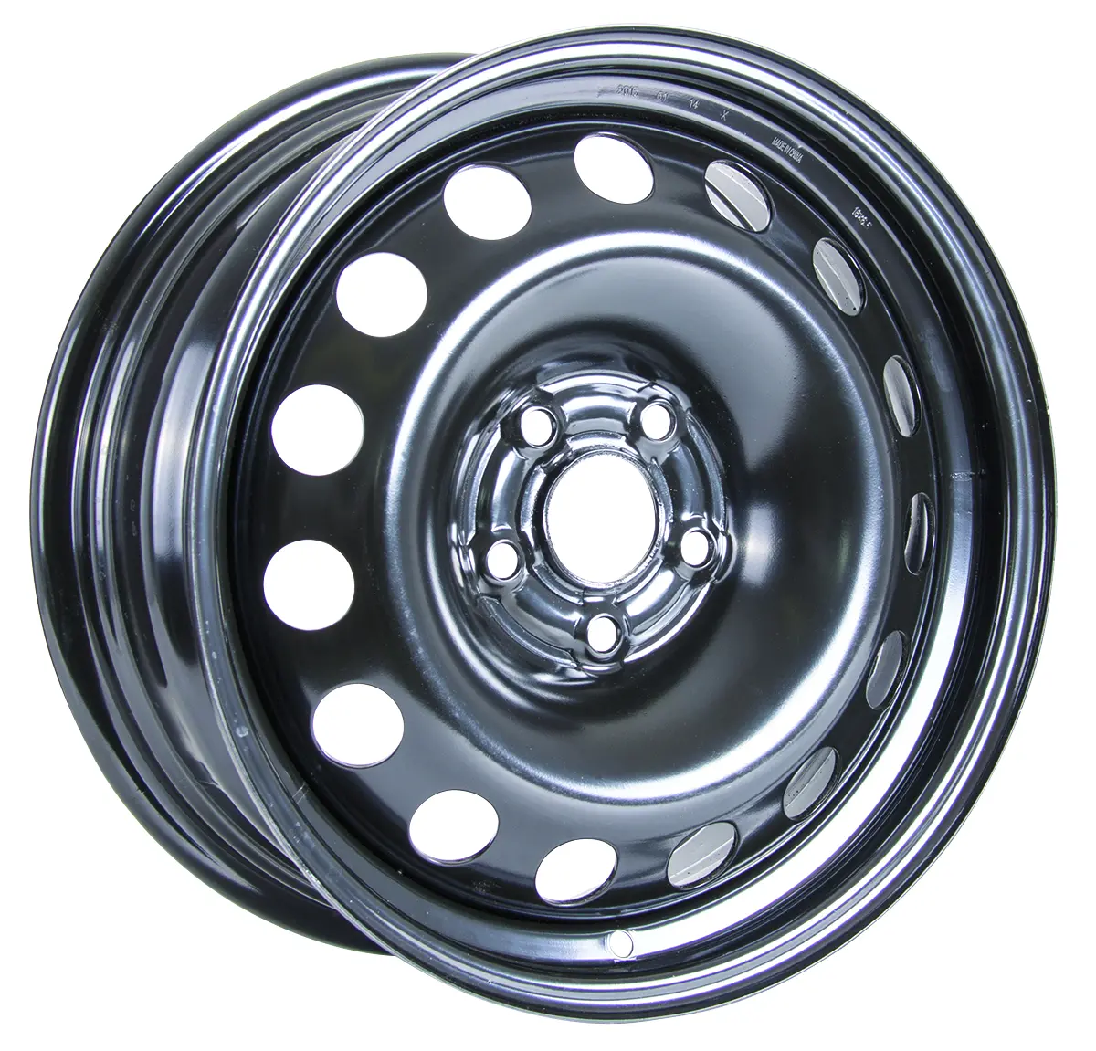 16X6.5 Rtx  Steel Wheels  X46656 -  Black , With 5X105 Bolt Pattern 39 Offset 56.6 Hubbore Chevrolet Cruze 1