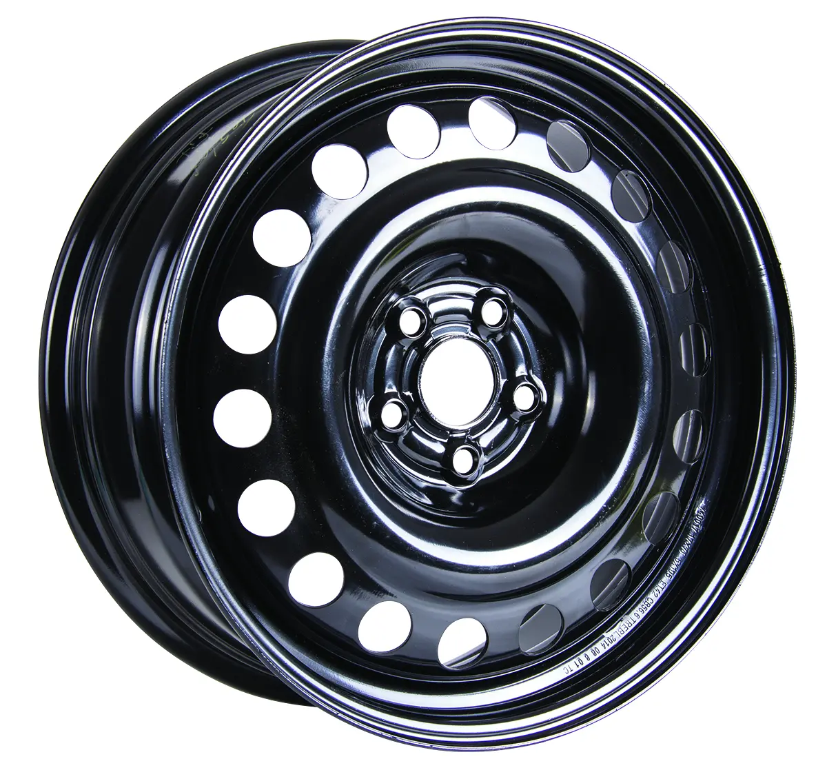 17X7 Rtx  Steel Wheels  X47505 -  Black , With 5X105 Bolt Pattern 42 Offset 56.6 Hubbore 1
