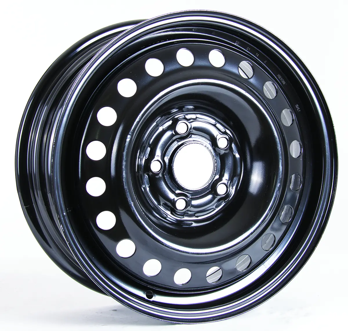 16X6.5 Rtx  Steel Wheels  X99144n -  Black , With 5X114.3 Bolt Pattern 40 Offset 64.1 Hubbore For Honda Insight 1