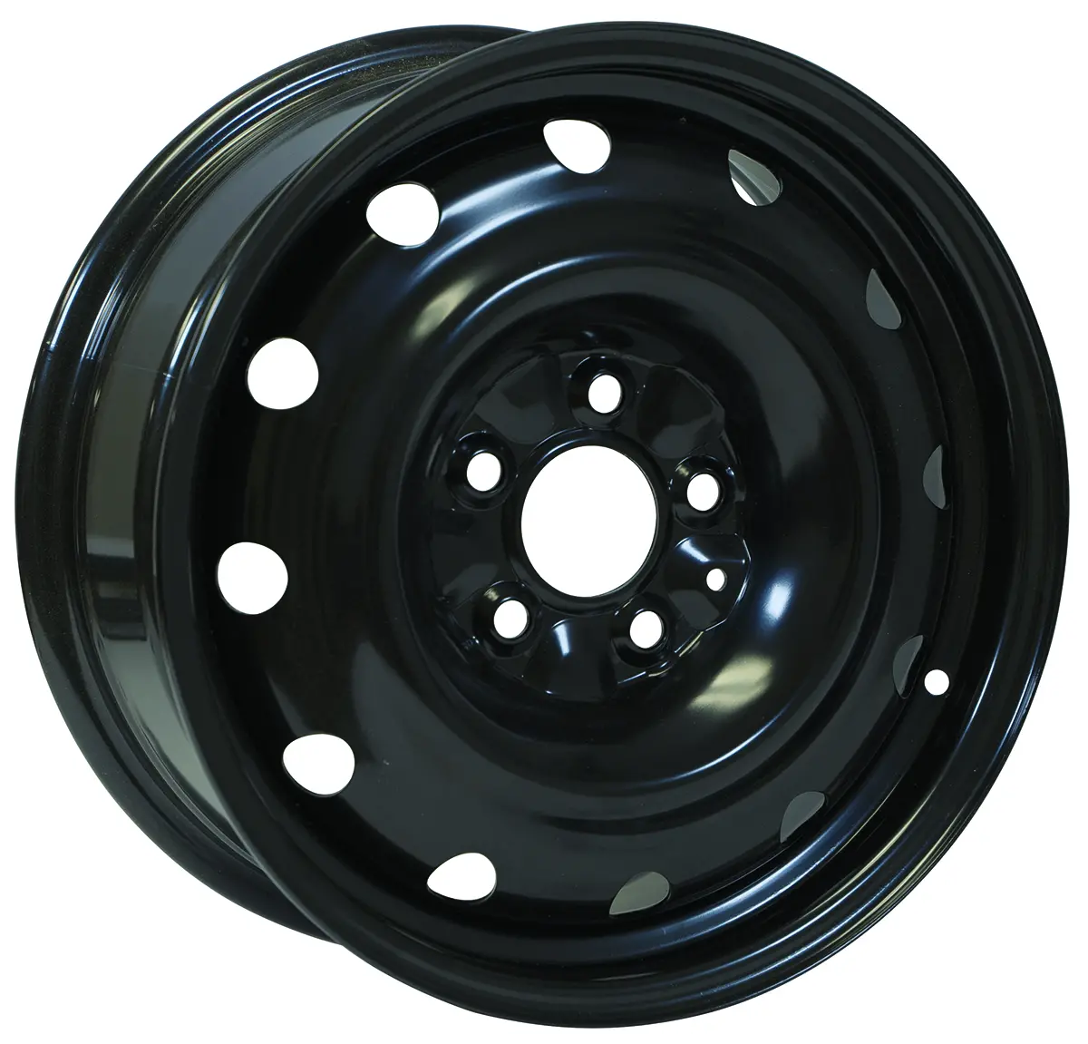 16X6.5 Rtx  Steel Wheels  X99154n -  Black , With 5X114.3 Bolt Pattern 40 Offset 67.1 Hubbore Hyundai Venue 1