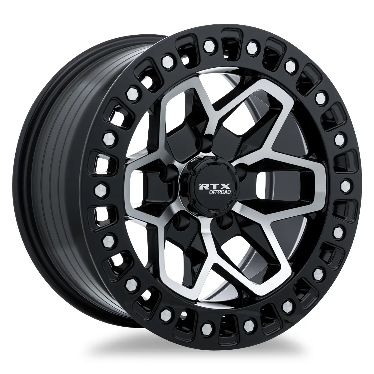 18X9 Premium Alloy Wheel – Rtx Zion Gloss Black Machined – 6X139.7 Et0 Cb106.1 – Fits Toyota Tacoma 2005–2024, Toyota 4Runner 2010–2024, Chevy Silverado 1500 1999–2024, Gmc Sierra 1500 1999–2024, Lexus Gx460 2010–2024 1