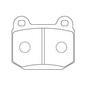 Mitsubishi Lancer Brembo Evo 6-9 Rear Brake Pads W6.5 Wmp330 1