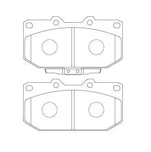Nissan Skyline Factory 4 Pot Front Winmax Pads W6.5 Wmp351 1