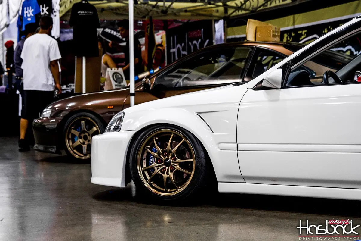 J's Racing Civic Front Wide Fender Kit Frp 1