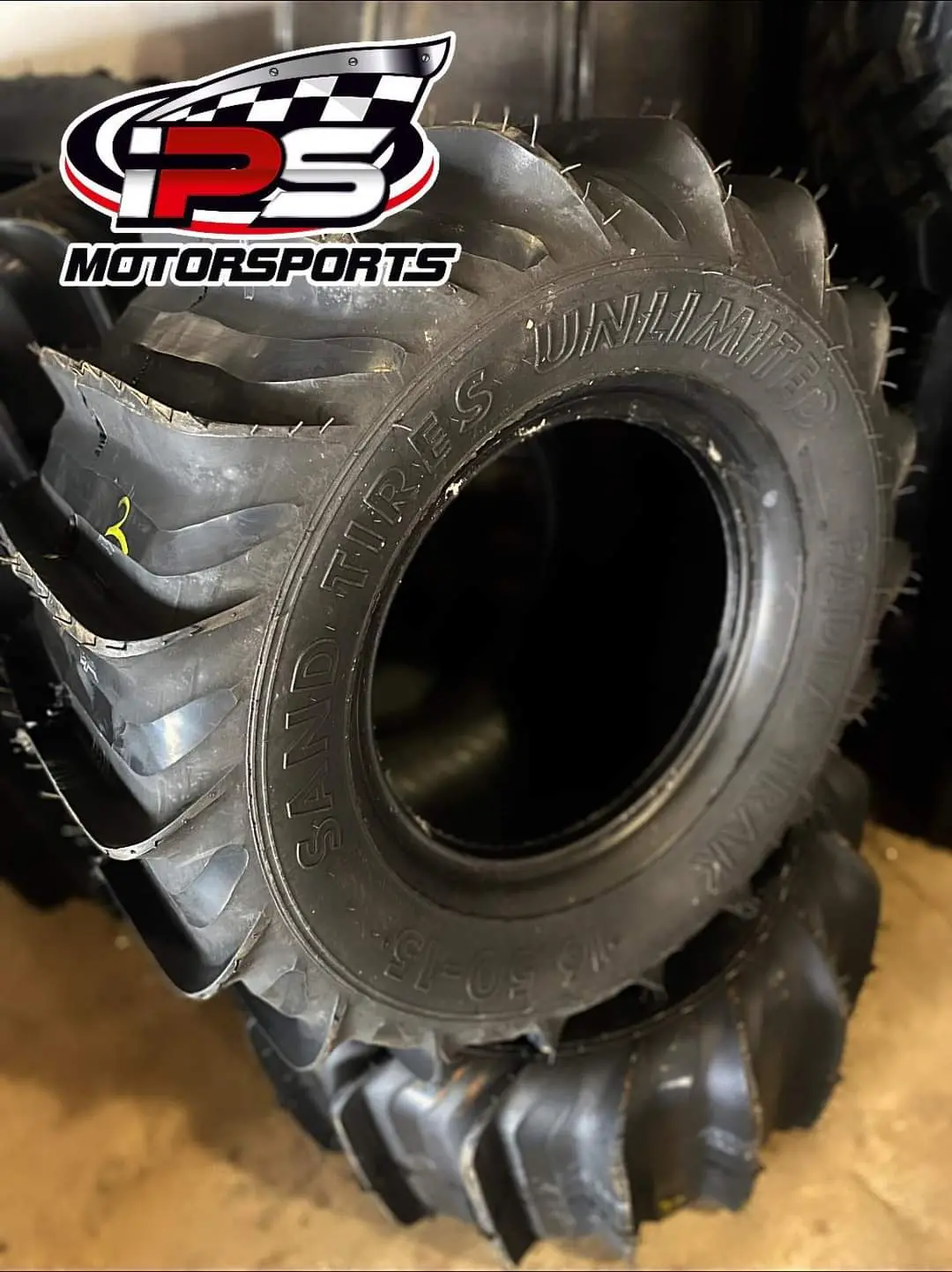 (Pair) Of Sand Tires Unlimited  16.50-15 Padla Trak  Cut# 2 1