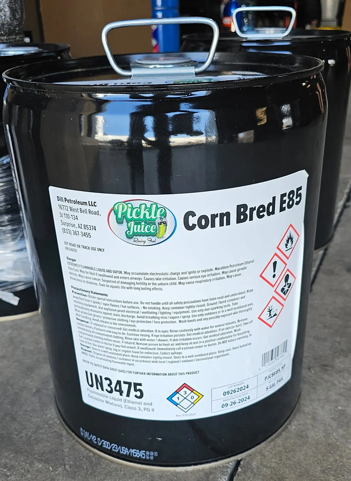 5 Gallons Pickle Juice Corn Bred E85 1