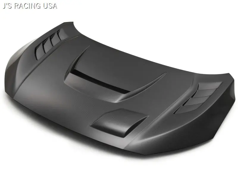J's Racing Type-V Aero Hood (Frp/Cfrp) - 2017+ Honda Civic Type R 1