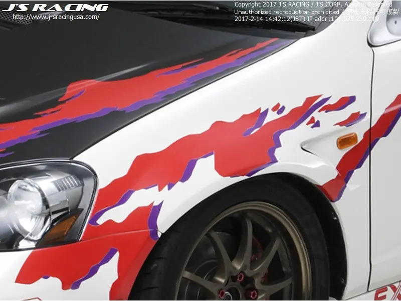 J's Racing Rsx Front Wide Fender Kit Frp 1