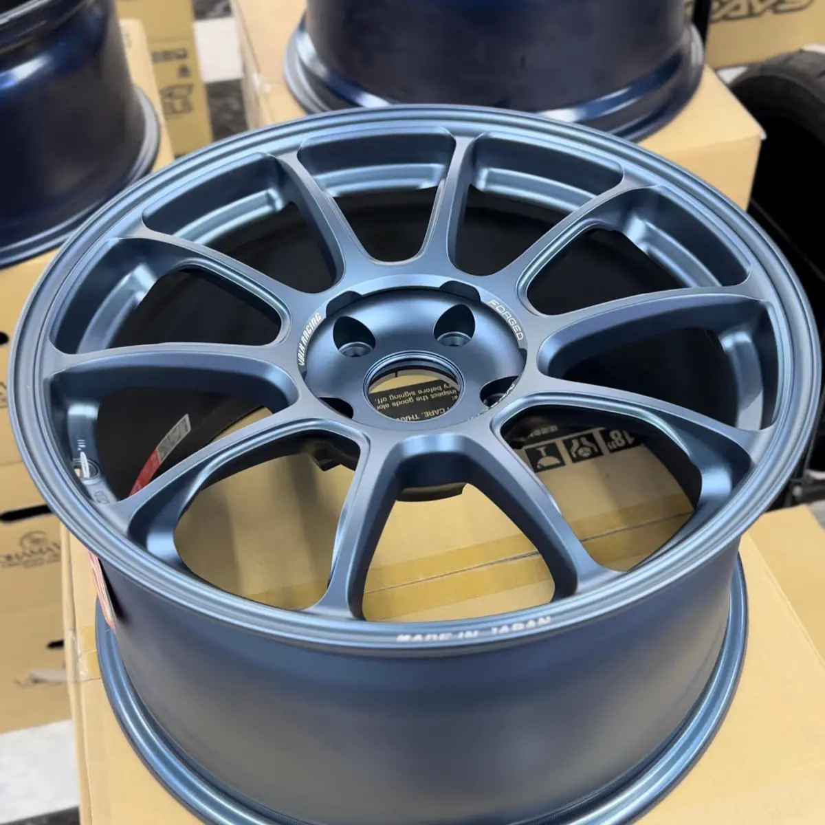 Volk Ze40 Matte Blue Gunmetal 18X9.5 +40 5X120 (Set Of 4) 1