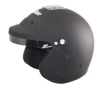 Zamp Rz-18H Open Face Helmet White Or Matt Black- 2020 With Hans Posts 1