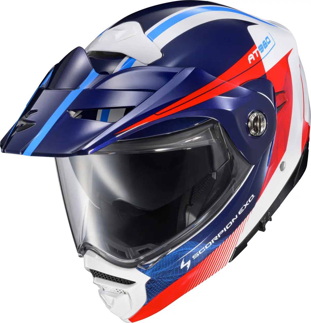Scorpion Exo Exo At960 Modular Helmet Topographic 2 Red/White/Blue Small 1