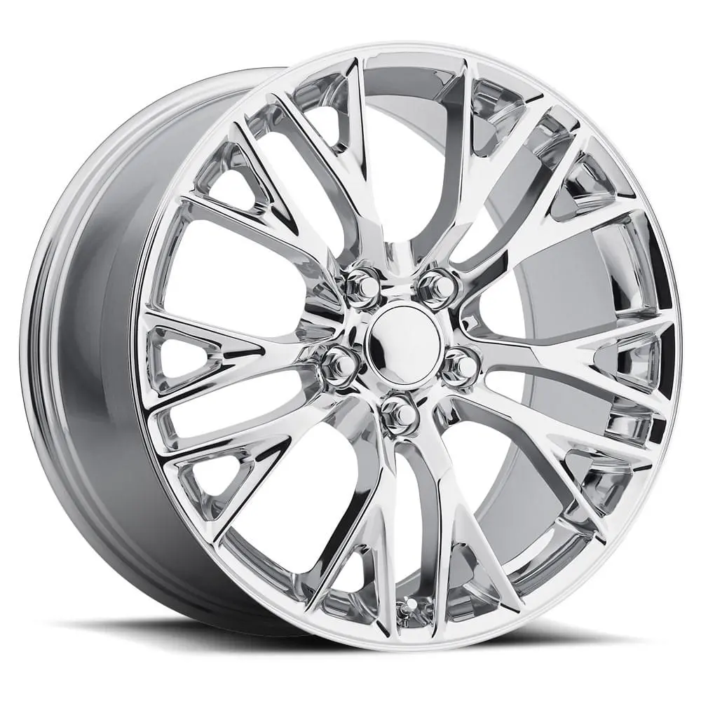 20X12 Chrome Corvette C7 Z06 Style Rims Cv22 Replica Wheel 1