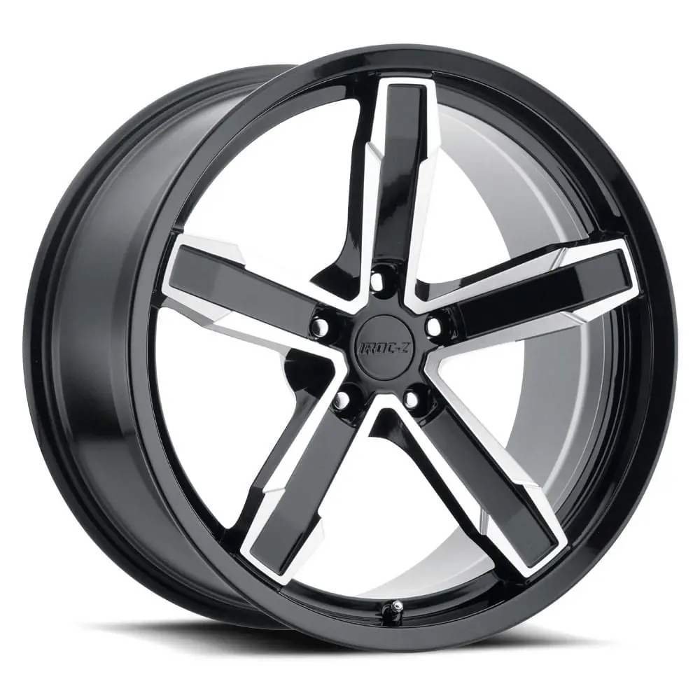 20X11 Gloss Black Machined Face Iroc-Z Camaro Style Wheels (Z10, 5X120.65, +43 Offset) 1