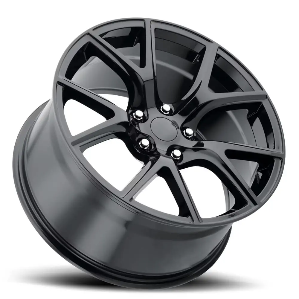 20X9 Gloss Black Jeep Trackhawk Style Wheels (Fr75, 5X127, +35 Offset) 2