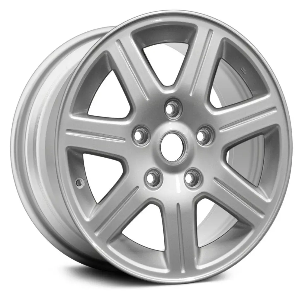 16X6.5 Silver Remanufactured Alloy Wheel For Chrysler Town & Country 2008–2010 | Oem Factory Replacement Rim | Fits 5X127 Bolt Pattern 1