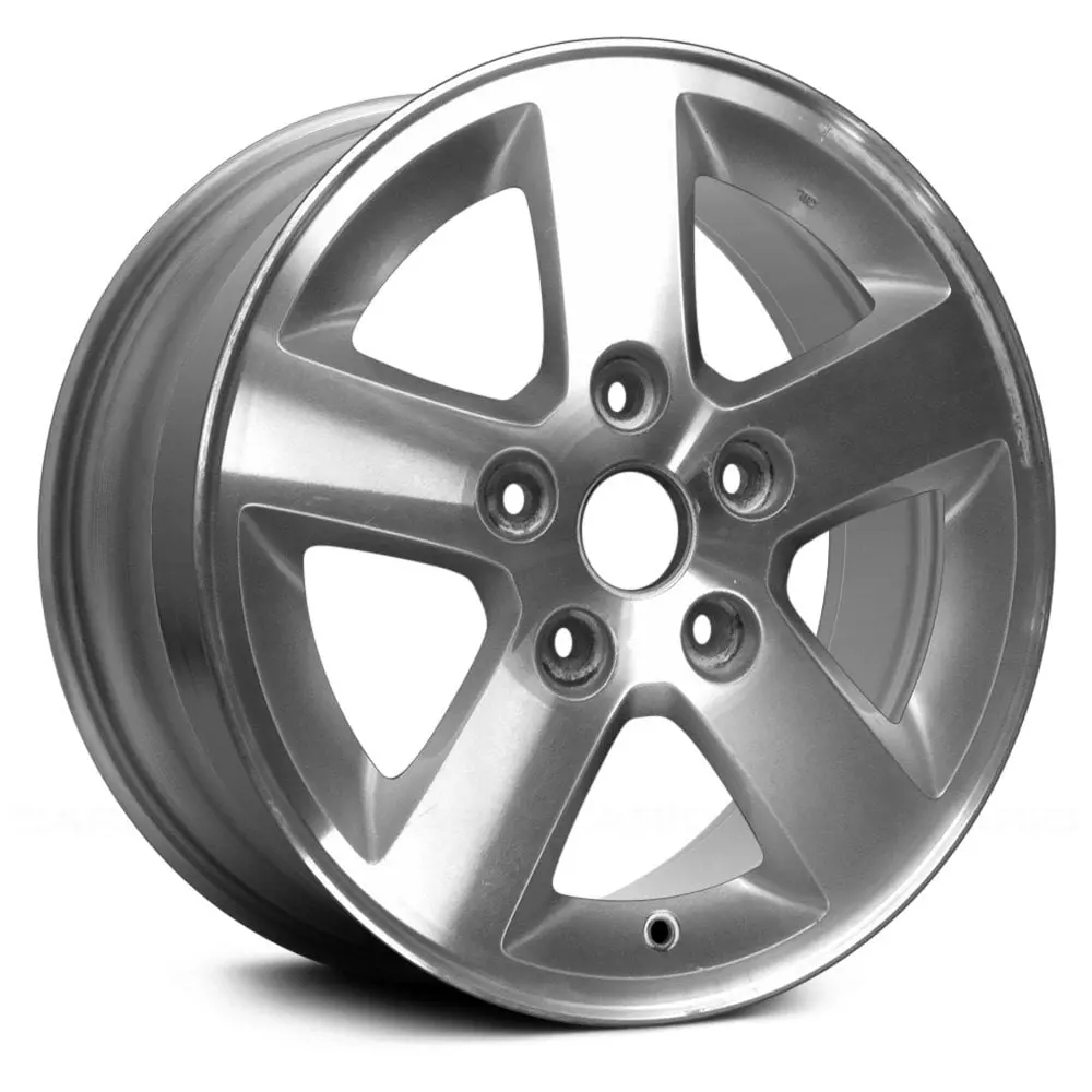 16X6.5 Silver Machined Face Remanufactured Alloy Wheel For Dodge Grand Caravan 2008–2013 | Oem Replacement Rim | Fits 5X127 Bolt Pattern 1