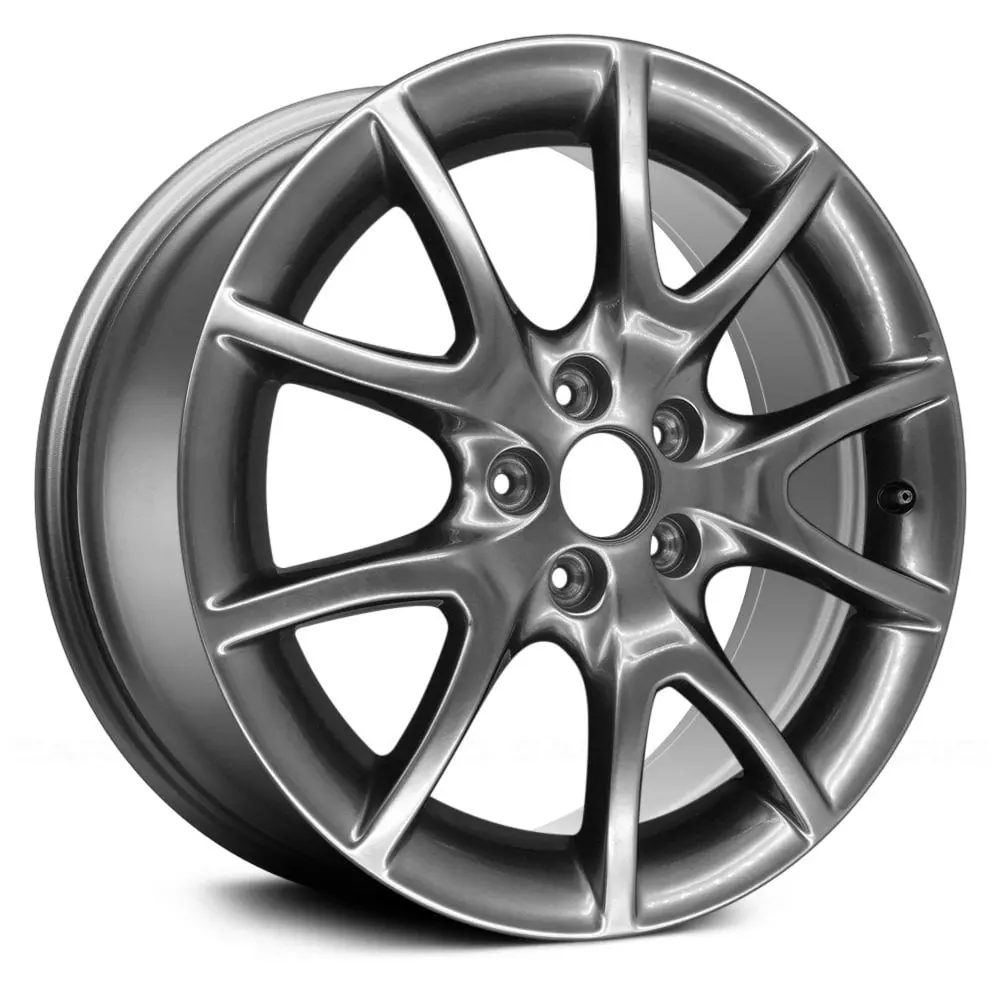17X7.5 Silver Remanufactured Alloy Wheel For Dodge Dart 2013–2016 | Oem Replacement Rim | Fits 5X110 Bolt Pattern 1