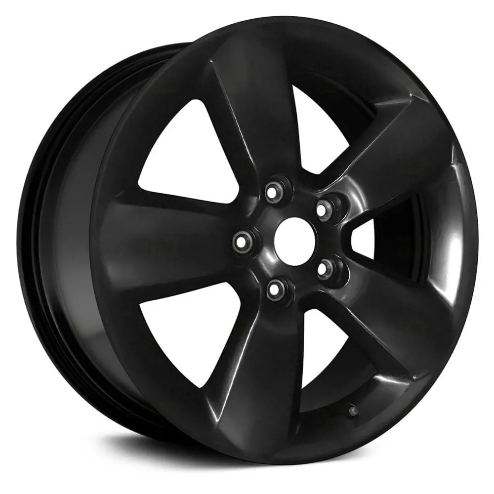 20X8 Matte Black Satin Remanufactured Alloy Wheel For Dodge Ram 2013–2018 | Oem Replacement Rim | Fits 5X139.7 Bolt Pattern 1