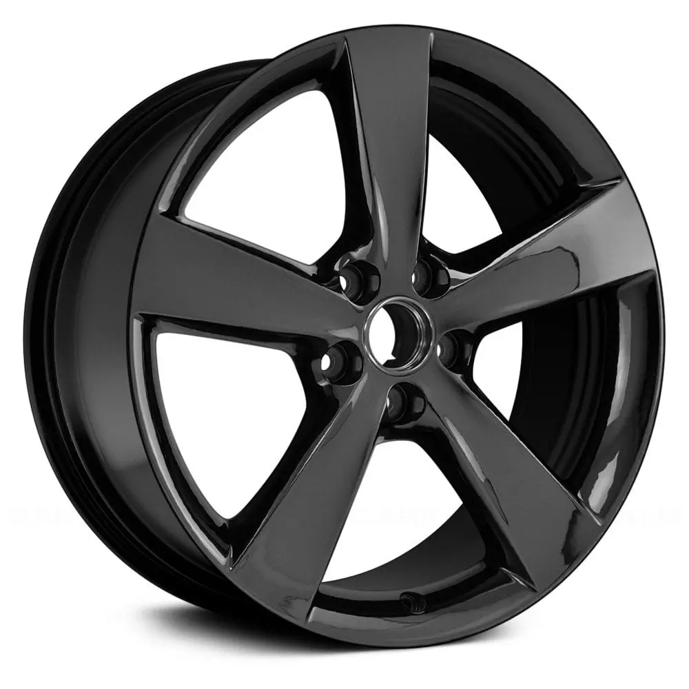18X7.5 Gloss Black Remanufactured Alloy Wheel For Dodge Dart 2013–2016 | Oem Replacement Rim | Fits 5X110 Bolt Pattern 1