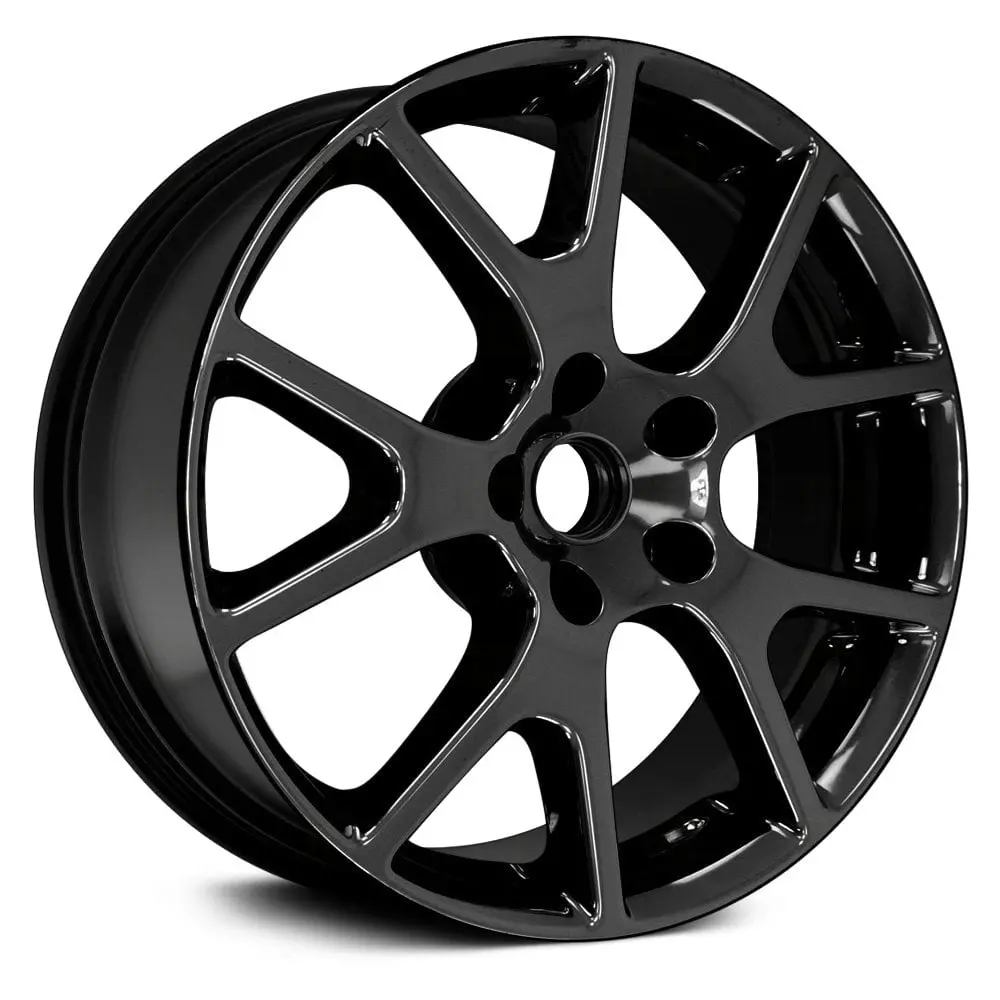 19X7 Gloss Black Remanufactured Alloy Wheel For Dodge Journey 2011–2017 | Oem Replacement Rim | Fits 5X127 Bolt Pattern 1