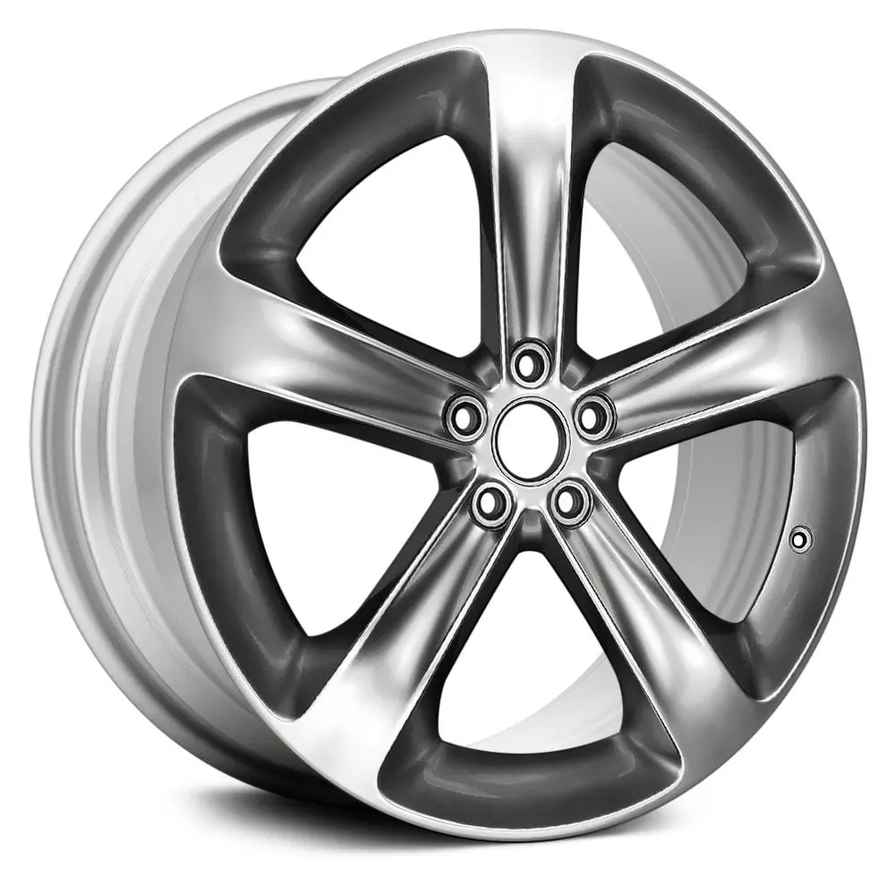 20X8 Silver Replica Alloy Wheel For Dodge Challenger 2015–2019 | Oem Style Replacement Rim | Fits 5X114.3 Bolt Pattern 1