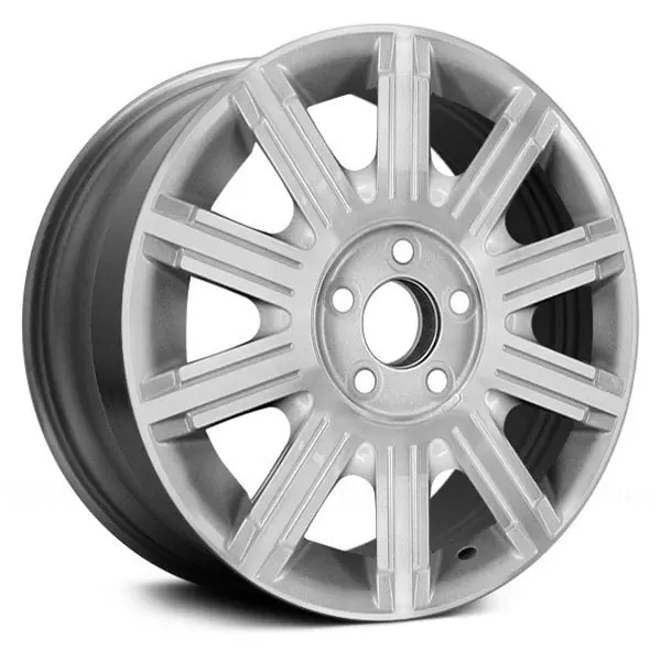 17X7 Silver Machined Remanufactured Alloy Wheel For Lincoln Town Car 2006–2011 | Oem Replacement Rim | Fits 5X114.3 Bolt Pattern 1