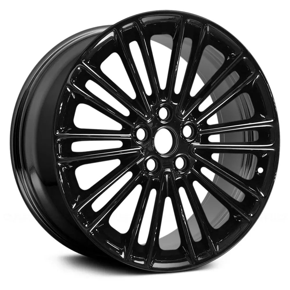 18X8 Gloss Black Remanufactured Alloy Wheel For Ford Fusion 2013–2017 | Oem Replacement Rim | Fits 5X108 Bolt Pattern 1