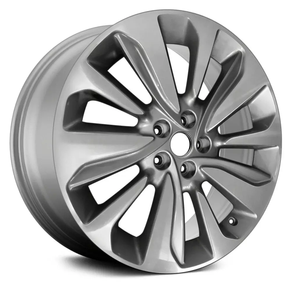 18 X 7 Alloy Remanufactured Wheel With 5 X 105 Bolt Pattern | Oem Factory Replacement Rim | Buick Encore 2017-2019 - Argent Metallic With Machined Accents | Argent Metallic With Machined Accents 1