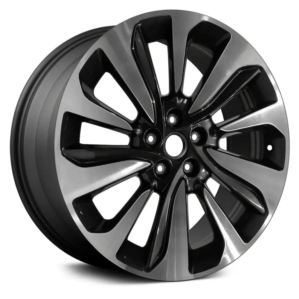 18 X 7 Alloy Remanufactured Wheel With 5 X 105 Bolt Pattern | Oem Factory Replacement Rim | Buick Encore 2017 - 2019 - Dark Charcoal With Machined Accents | Dark Charcoal With Machined Accents 1