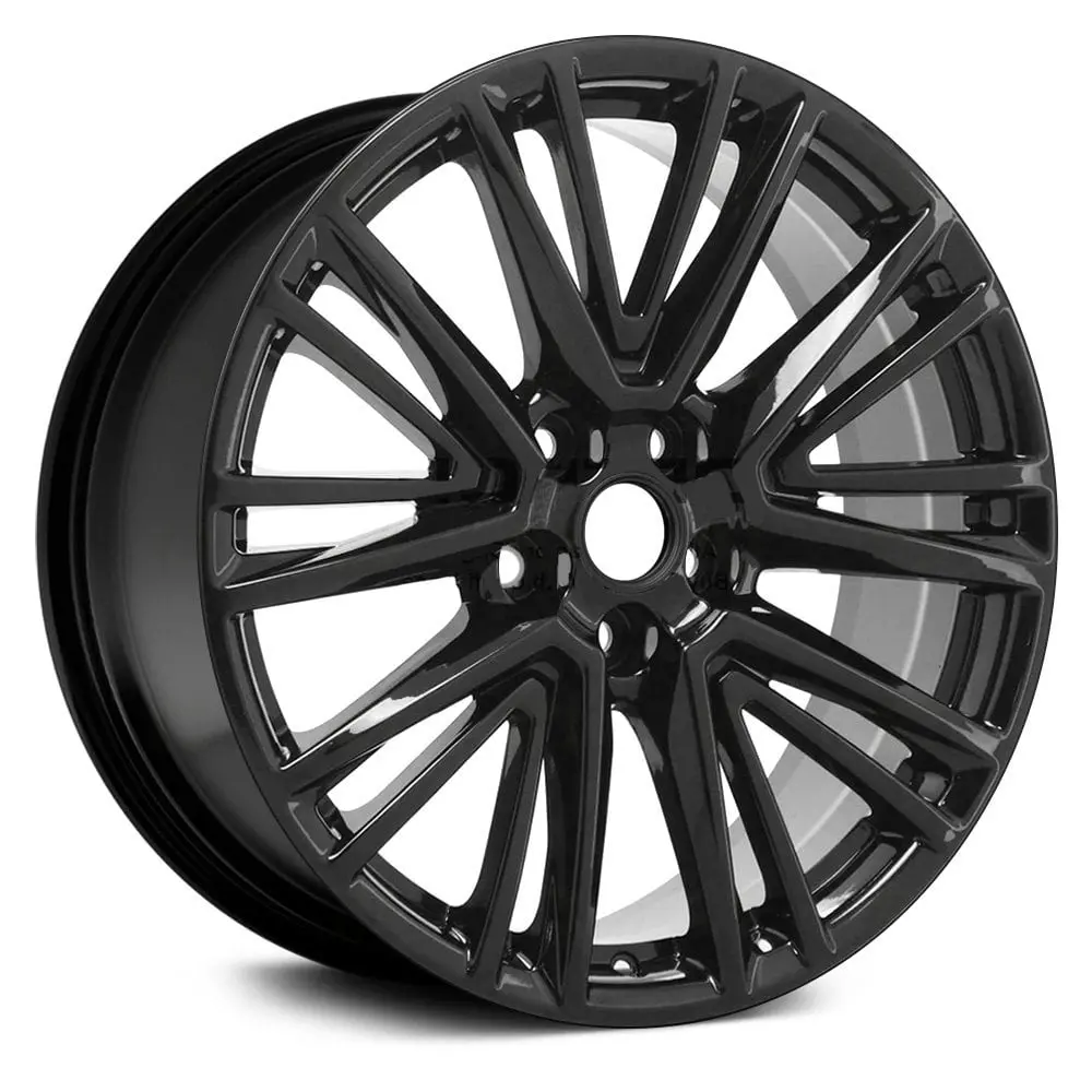 20 X 8.5 Alloy Remanufactured Wheel With 5 X 120 Bolt Pattern | Oem Factory Replacement Rim | Cadillac Ct5 2020-2021 - Black | Black 1