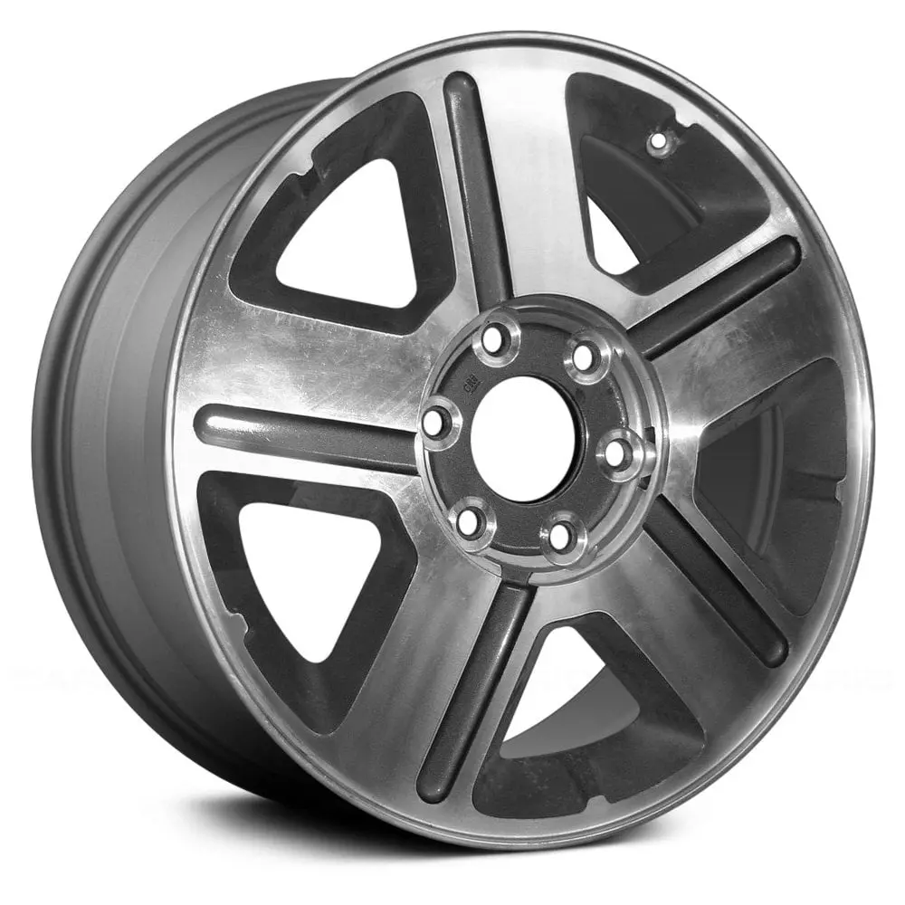 17X7 Medium Gray Remanufactured Alloy Wheel For Chevrolet Trailblazer 2004–2009 | Oem Factory Replacement Rim | Fits 6X127 Bolt Pattern 1