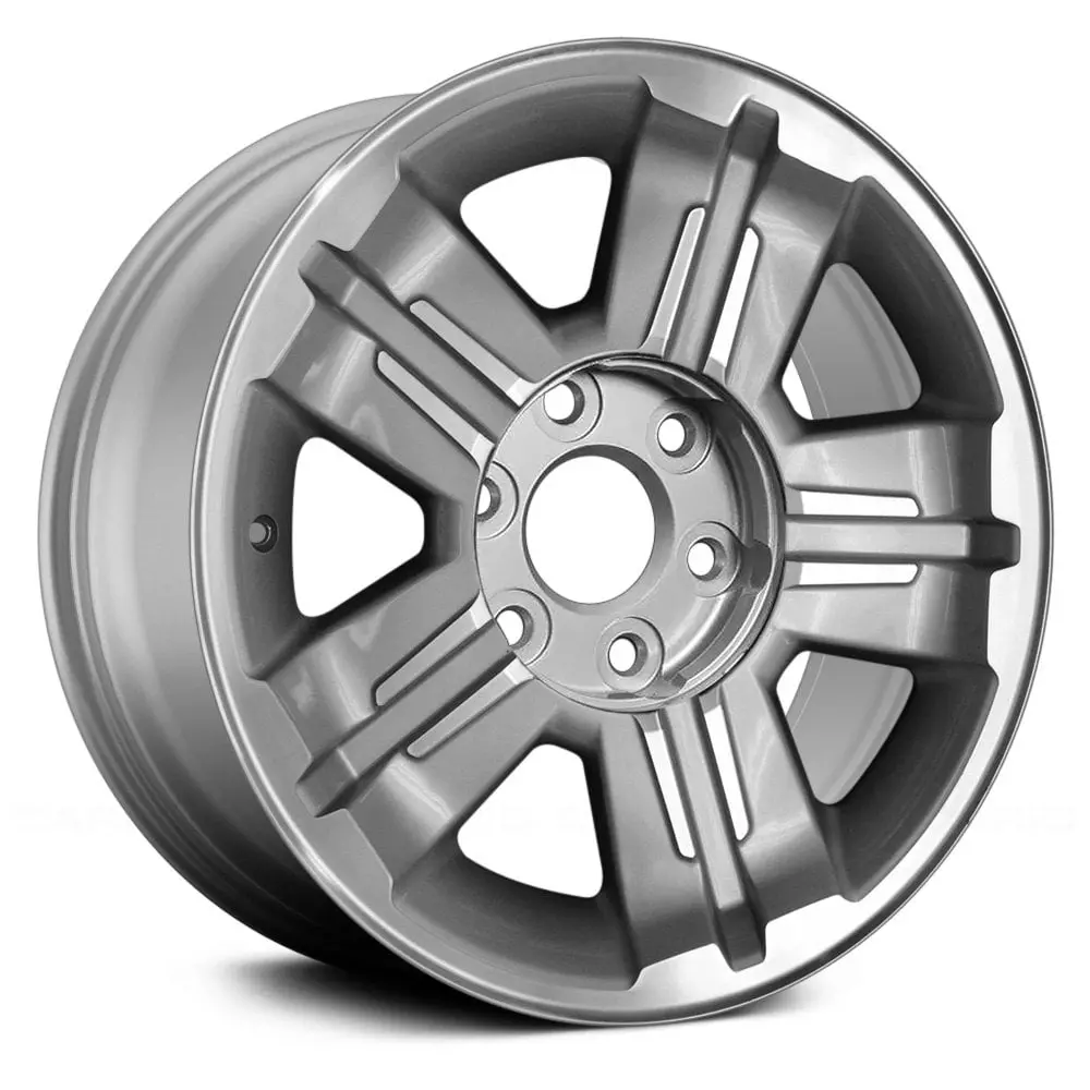 18X8 Light Silver Machined Alloy Wheel For Chevy Avalanche 2007–2013 | Oem Remanufactured Rim | Fits 6X139.7 Bolt Pattern 1