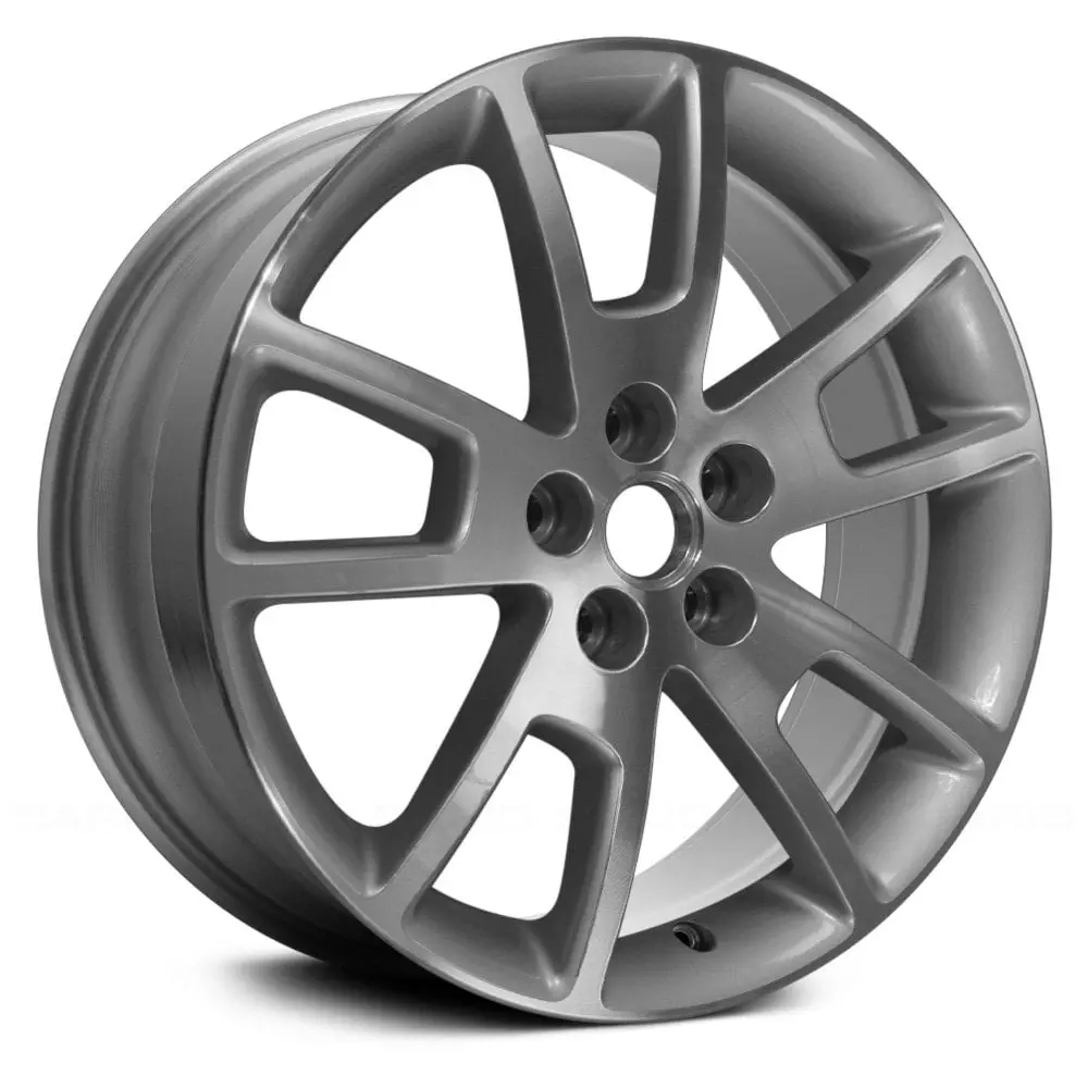 18X7 Silver Machined Remanufactured Alloy Wheel For Chevy Malibu 2008–2012 | Oem Replacement Rim | Fits 5X110 Bolt Pattern 1