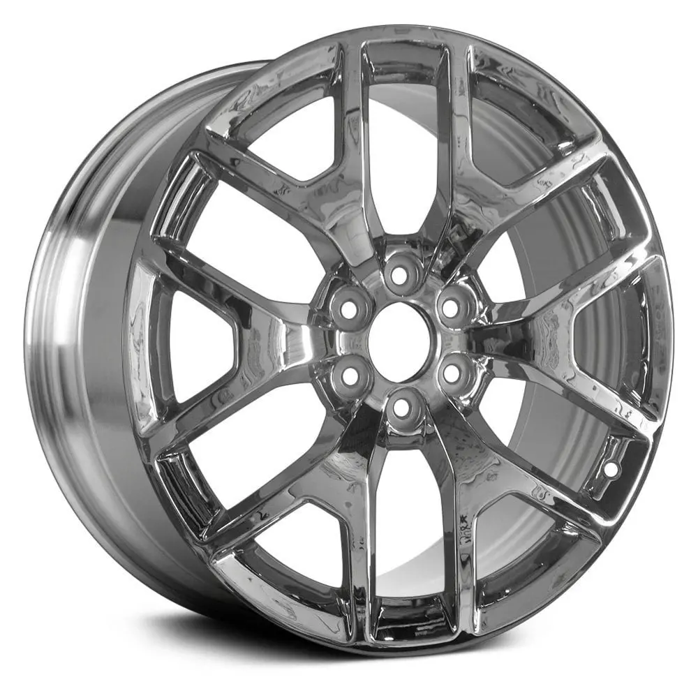 20 X 9 Alloy Replica Wheel With 6 X 139.7 Bolt Pattern | Oem Factory Replacement Rim | Gmc Sierra 1500 2014-2018 - Full Polished | Full Polished 1