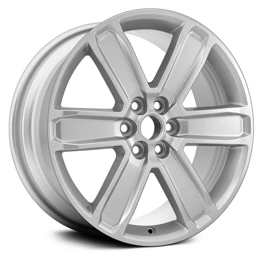 20 X 8 Alloy Remanufactured Wheel With 6 X 120 Bolt Pattern | Oem Factory Replacement Rim | Gmc Acadia 2017-2018 - Bright Silver Metallic | Bright Silver Metallic 1