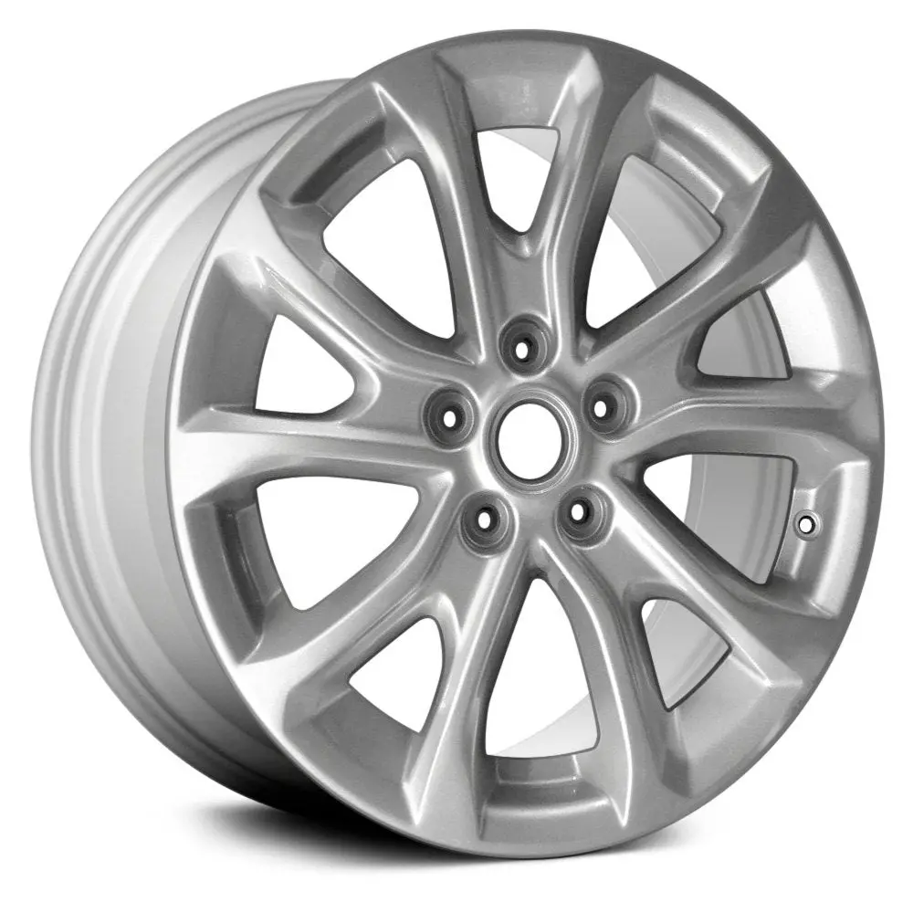 17 X 7 Alloy Remanufactured Wheel With 5 X 114.3 Bolt Pattern | Oem Factory Replacement Rim | Chevy Equinox 2018 - Silver | Silver 1