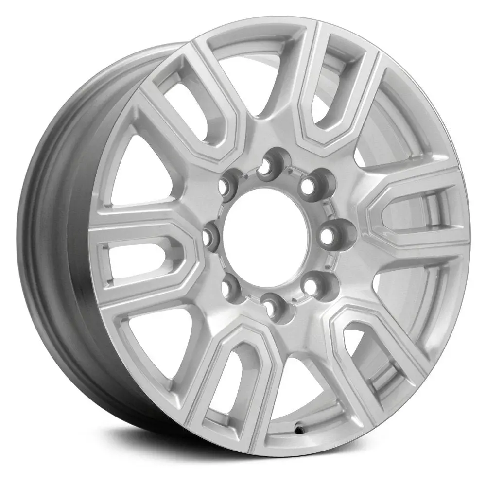 20 X 8.5 Alloy Remanufactured Wheel With 8 X 180 Bolt Pattern | Oem Factory Replacement Rim | Gmc Sierra 2500 2020 - Machined Sparkle Silver | Machined Sparkle Silver 1