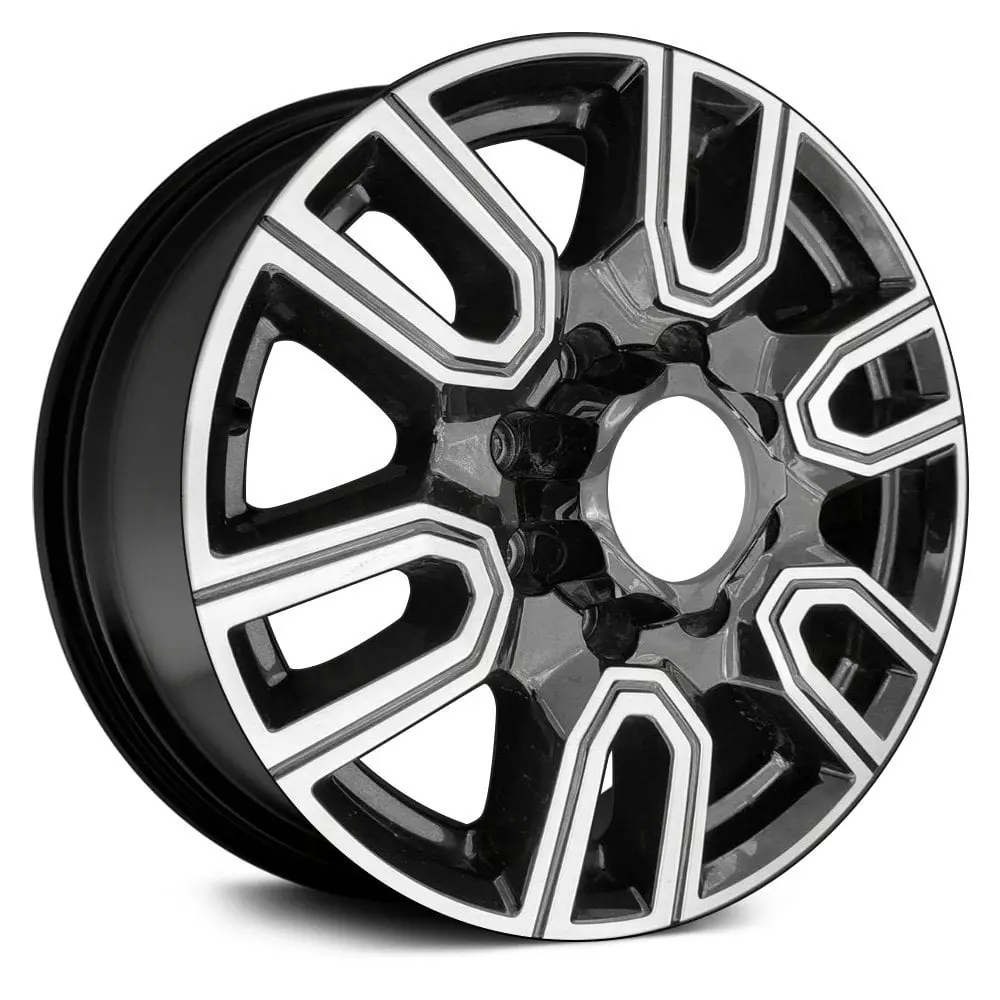 20 X 8.5 Alloy Remanufactured Wheel With 8 X 180 Bolt Pattern | Oem Factory Replacement Rim | Gmc Sierra 2500 2020 - Machined Gloss Black | Machined Gloss Black 1