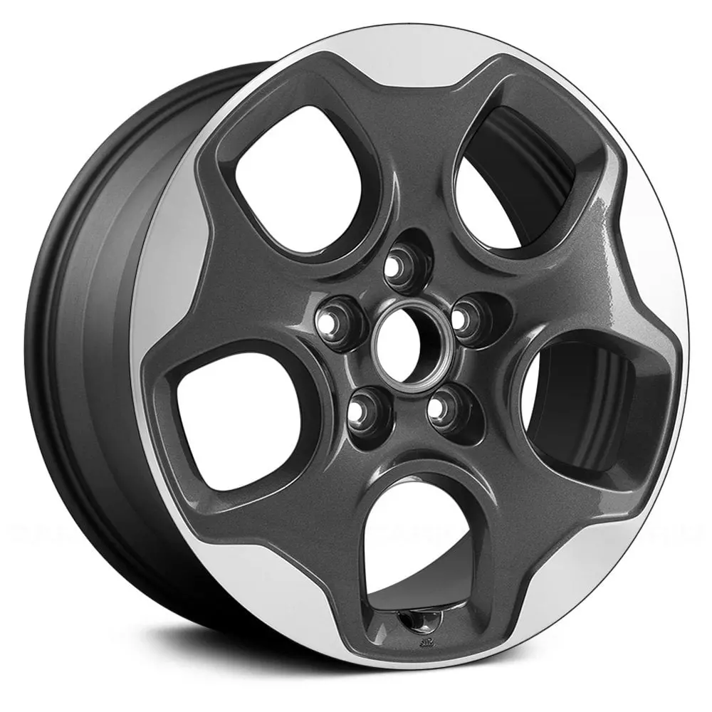 16 X 6.5 Alloy Remanufactured Wheel With 5 X 110 Bolt Pattern | Oem Factory Replacement Rim | Jeep Renegade 2015-2016 - Machined And Medium Charcoal Metallic | Machined And Medium Charcoal Metallic 1