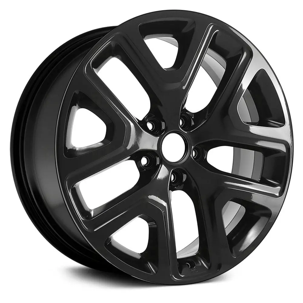 18 X 7 Alloy Remanufactured Wheel With 5 X 110 Bolt Pattern | Oem Factory Replacement Rim | Jeep Renegade 2015-2018 - Gloss Black | Gloss Black 1