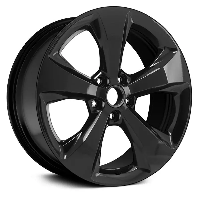 18X7 Gloss Black Remanufactured Alloy Wheel For Jeep Cherokee 2016–2017 | Oem Replacement Rim | Fits 5X110 Bolt Pattern 1
