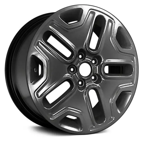 17 X 6.5 Alloy Remanufactured Wheel With 5 X 110 Bolt Pattern | Oem Factory Replacement Rim | Jeep Renegade 2018 - Black | Black 1
