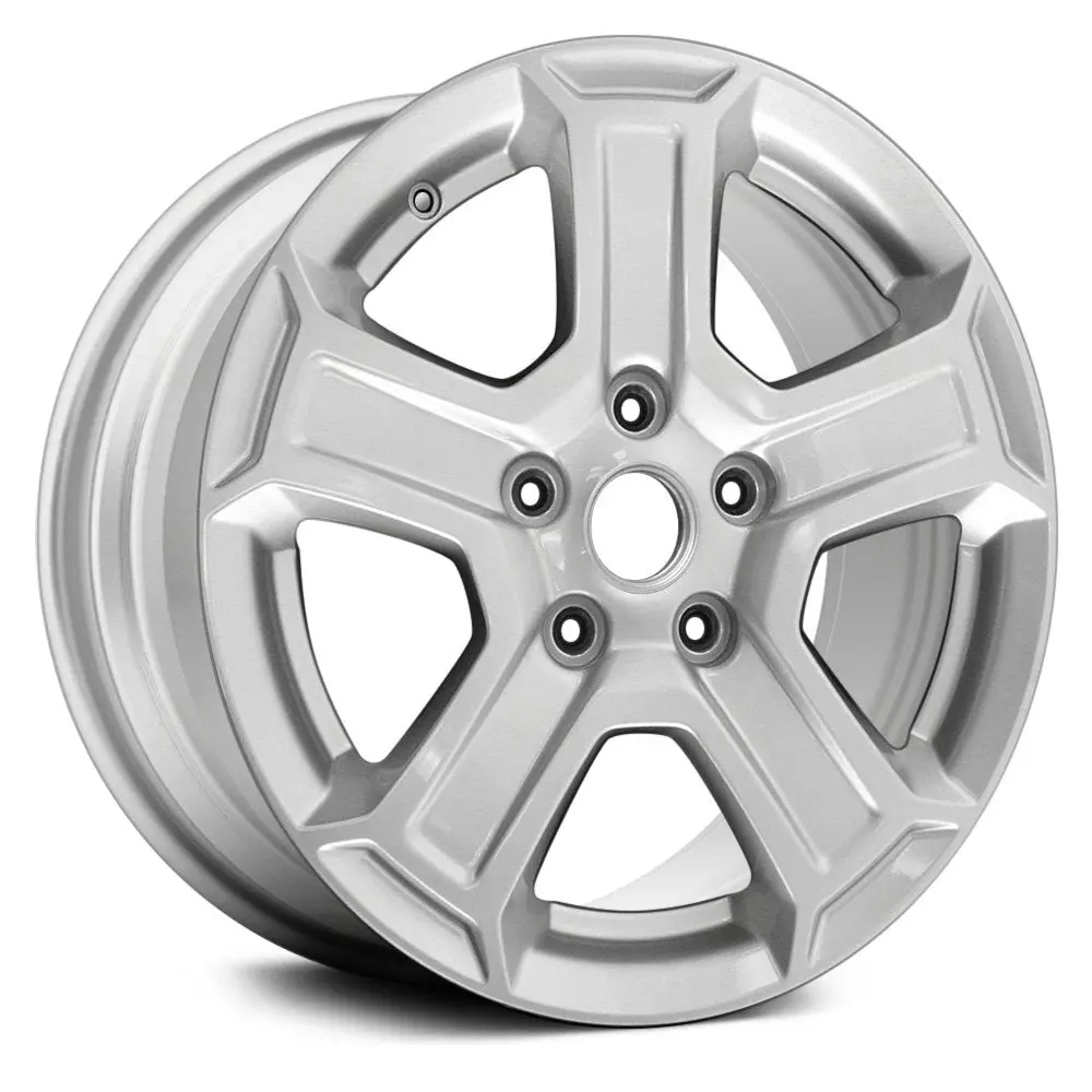 17 X 7.5 Alloy Remanufactured Wheel With 5 X 139.7 Bolt Pattern | Oem Factory Replacement Rim | Jeep Wrangler 2018-2019 - Sparkle Silver | Sparkle Silver 1