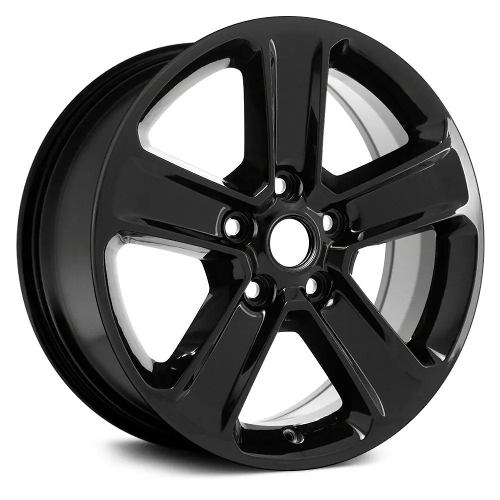 18 X 7.5 Alloy Remanufactured Wheel With 5 X 127 Bolt Pattern | Oem Factory Replacement Rim | Jeep Wrangler 2020-2023 - Black | Black 1