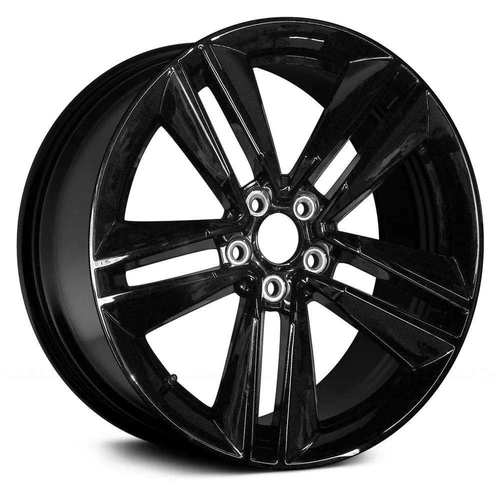 19X9 Black Remanufactured Alloy Wheel For Ford Mustang 2015–2017 | Oem Factory Replacement Rim | Fits 5X114.3 Bolt Pattern 1