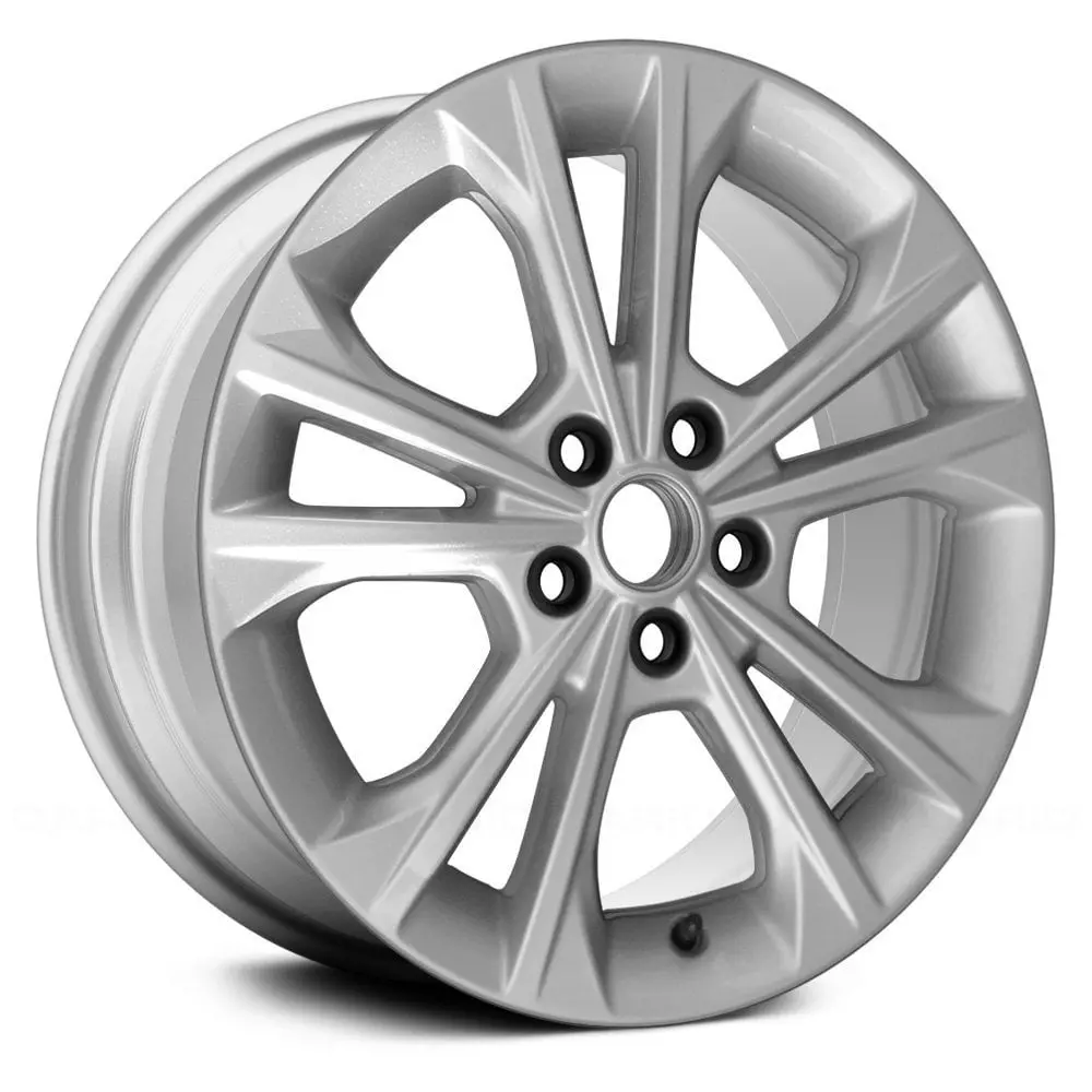 18X8 Black Machined Remanufactured Alloy Wheel For Ford Fusion 2015–2016 | Oem Replacement Rim | Fits 5X108 Bolt Pattern 1